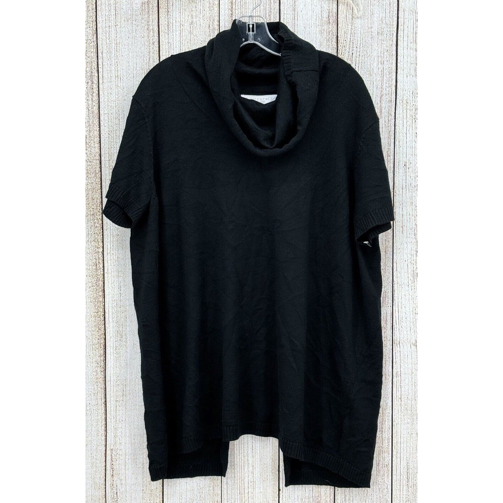 Whitespace by Bella Vin‎ Poncho Sweater Plus Size 3X Cowl Neck Short Sleeve NWT